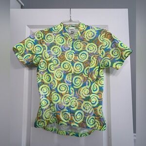 Danskin Canari Cycling Short Sleeve Jersey Wms Medium